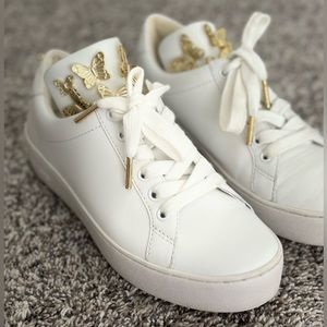 Michael Kors leather upper sneakers